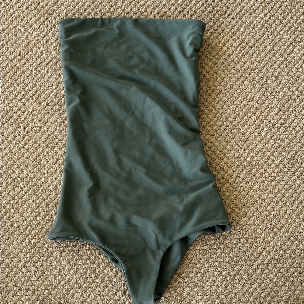 Mikoh Green Strapless Swimsuit